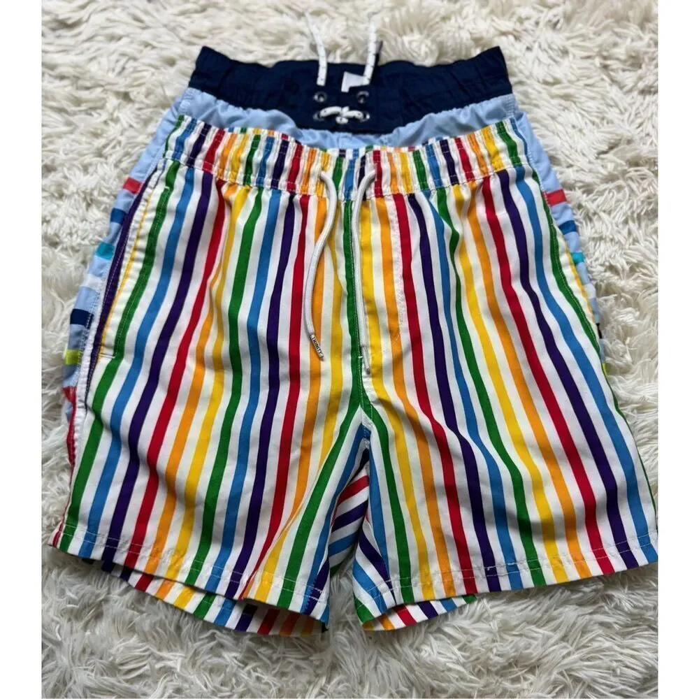 2 piece Boys Size 8 Rainbow & Colorful Boys Swimming Shorts by GAP and Trinity C
